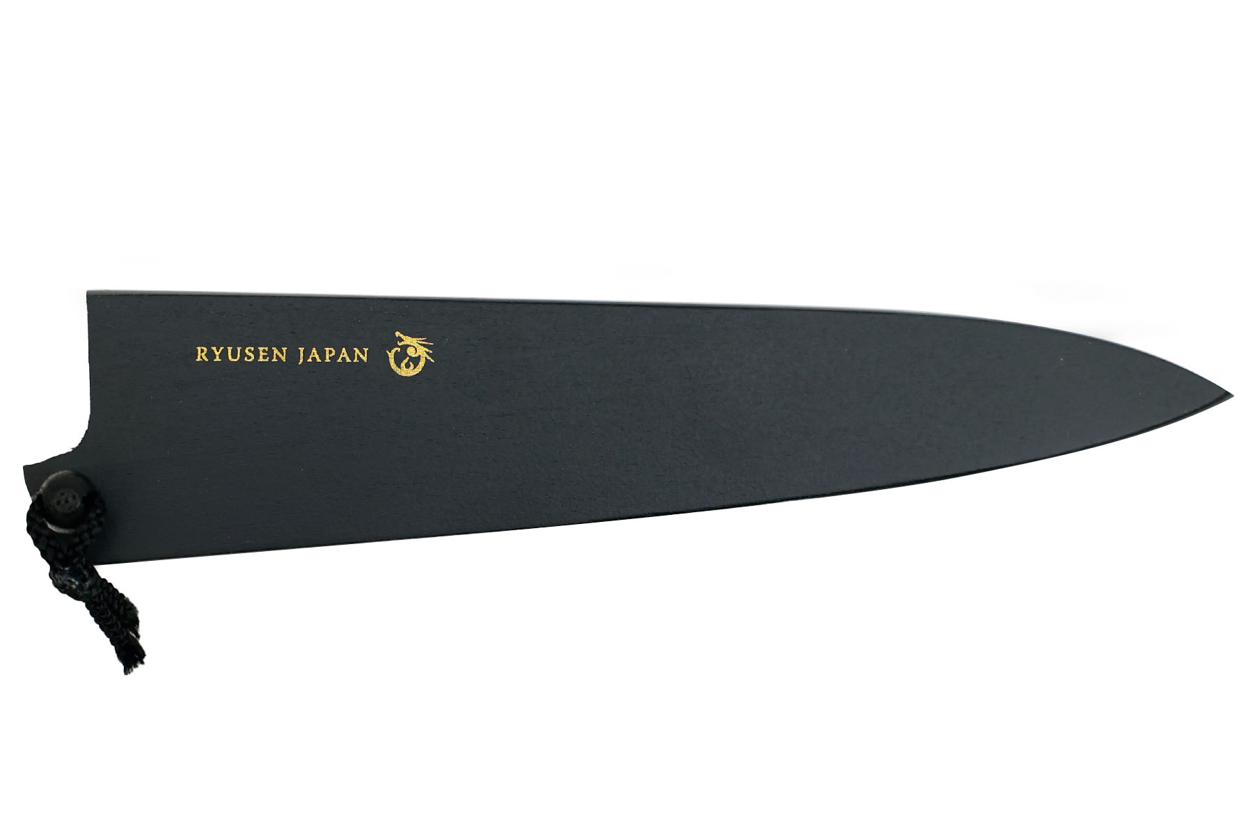 Saya Ryusen en bois noir pour couteau japonais petty 15 cm