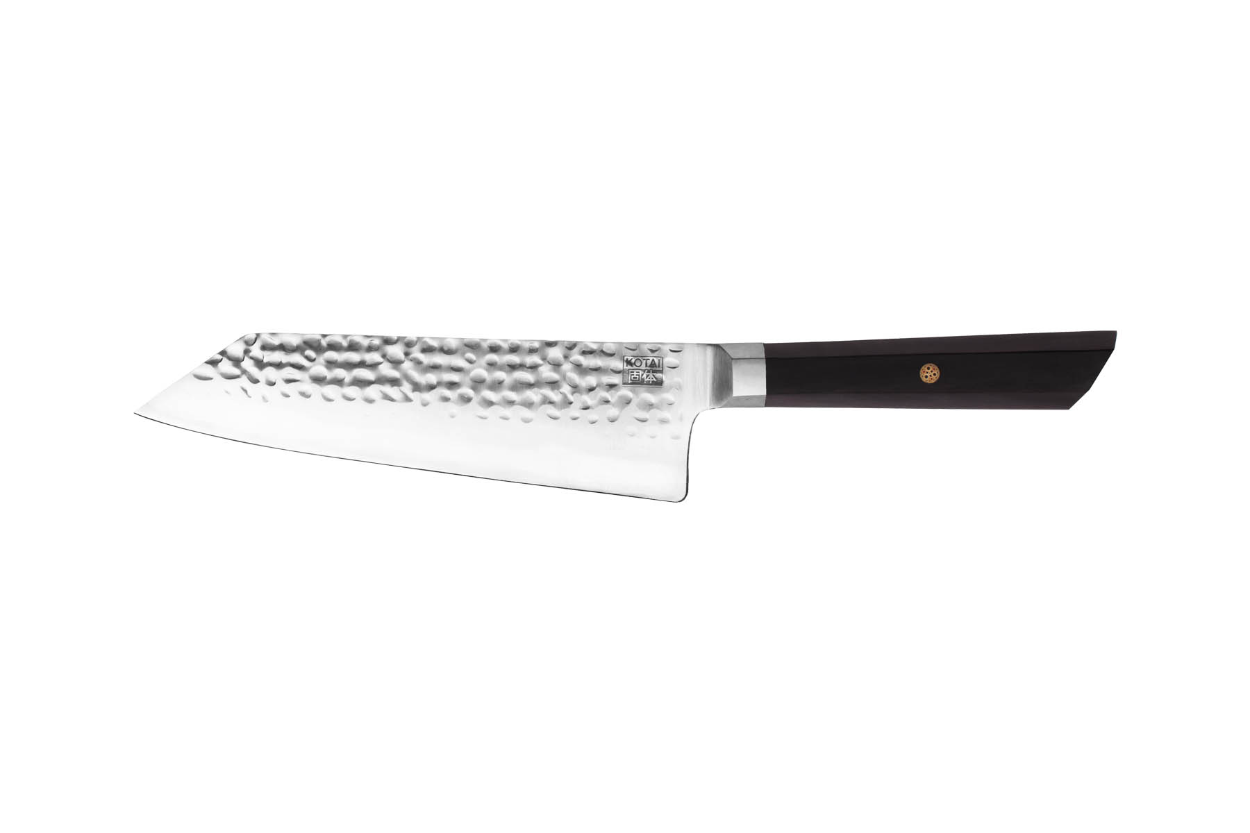 Couteau de cuisine type japonais Kotai ébène - Couteau bunka 17 cm