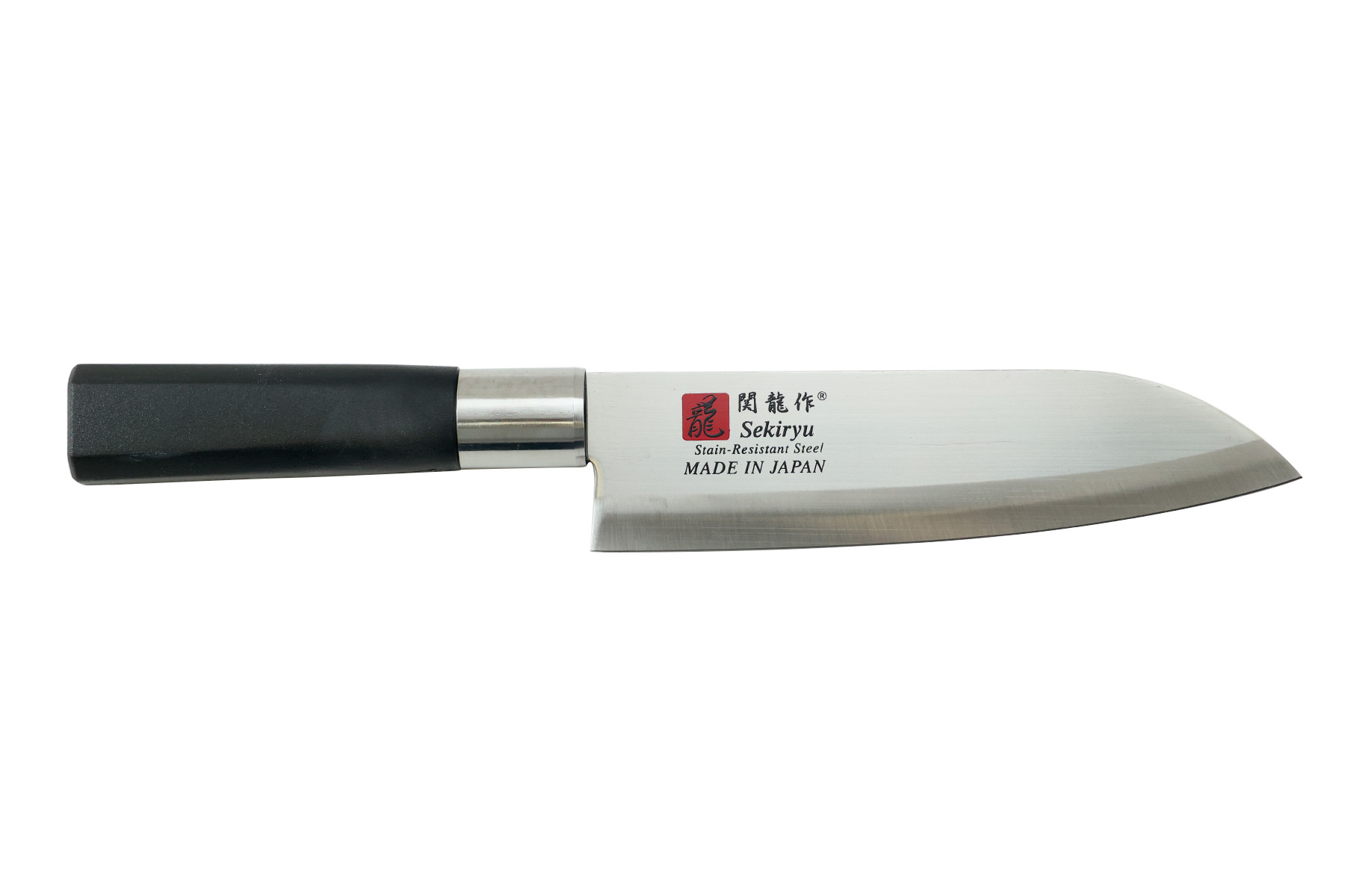Couteau japonais Jaku Black - santoku 17 cm