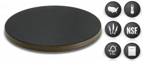 Billot rond à découper "épicurean" diamètre 46 cm ardoise