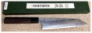 COUTEAU ARTISANAL JAPONAIS SUKENARI - KIRITSUKE 210 MM SG-2 DAMAS