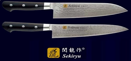 Couteaux de cuisine japonais Jaku Damas