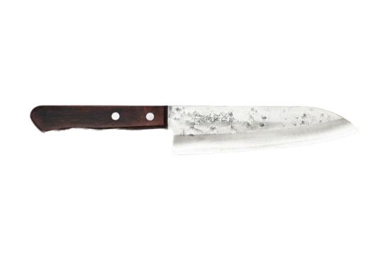 Couteau japonais artisanal de Yoshida Hamono - Couteau Santoku 17 cm - Ginsan