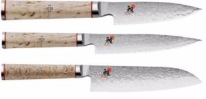 Set de 3 couteaux japonais Miyabi 5000MCD forme japonaise