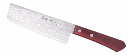 Couteau artisanal Shigeki Tanaka série "Redwood" Nakiri 165 mm