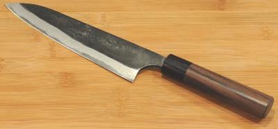 COUTEAU JAPONAIS MASAKAGE GAMME ANRYU FINITION "BRUT DE FORGE" CHEF 21 CM