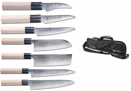 Mallette de 7 couteaux japonais Tojiro Shippu