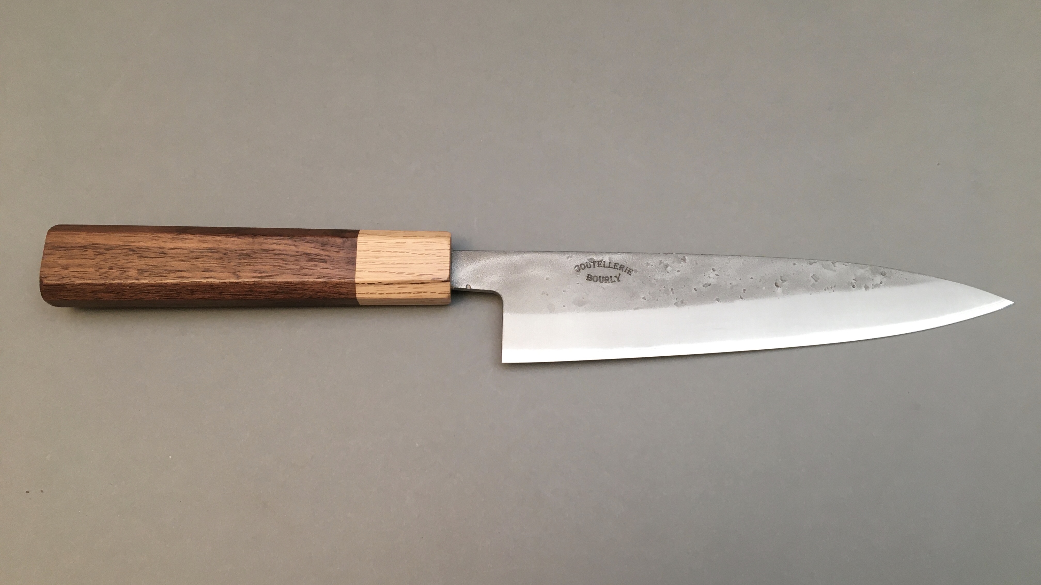 Couteau japonais Nashiji de Tadafusa & Coutellerie Bourly - Hiraki 16,5 cm