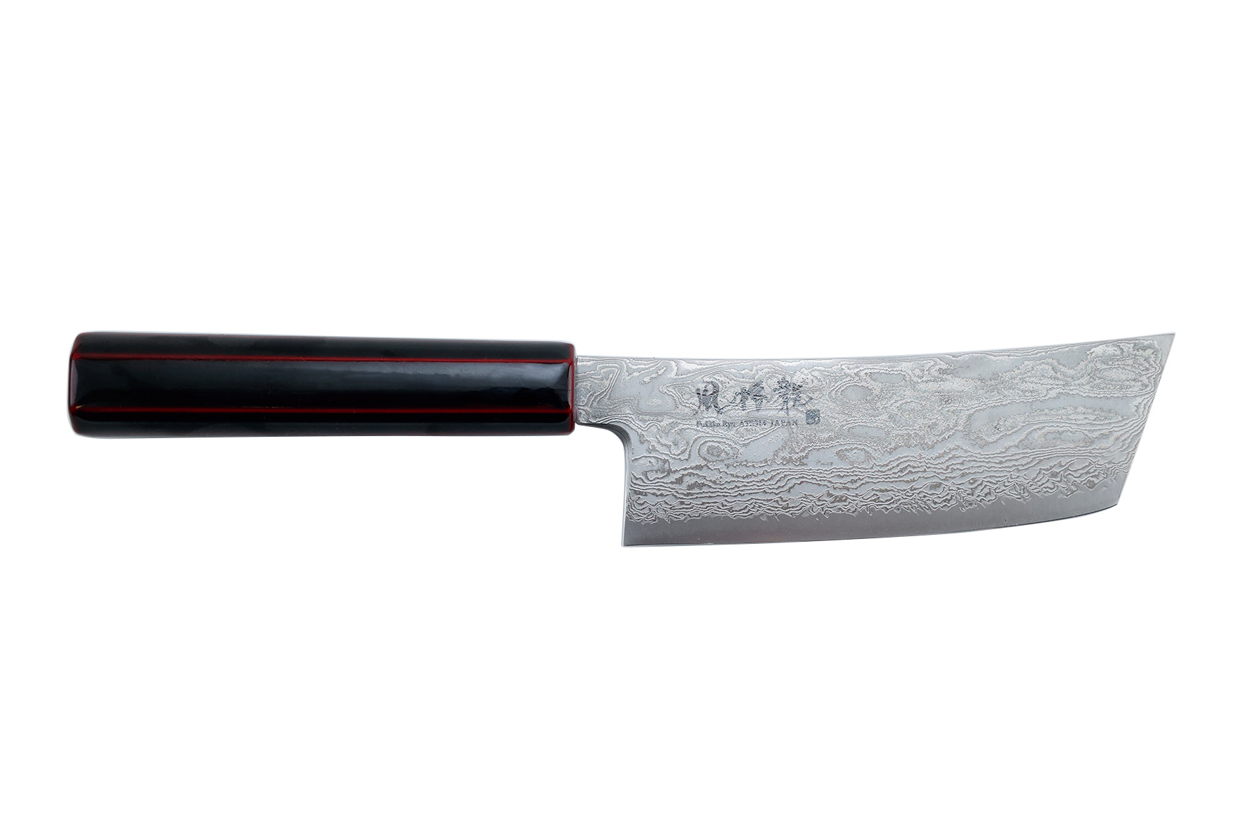 Couteau japonais artisanal small nakiri Ryusen gamme Fukakuryu Urushi
