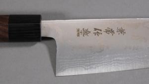 Couteau japonais Kane Tsune Aogami n°2 damas - Couteau kiritsuke 17 cm