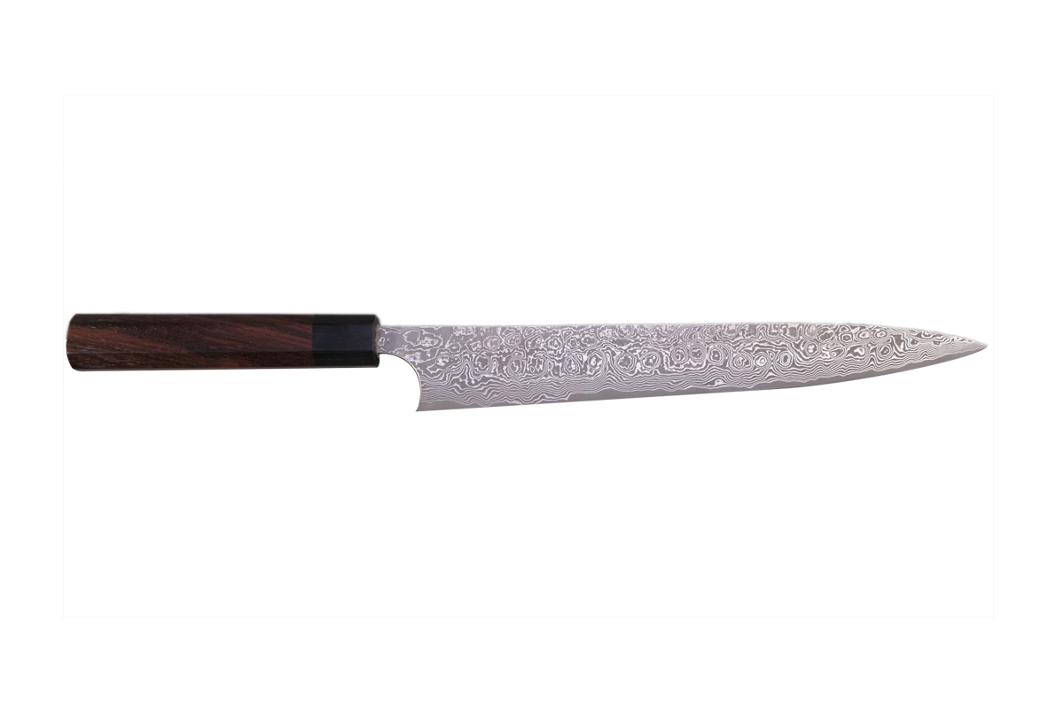 Couteau japonais artisanal Masakage Kumo - Couteau sujihiki 27 cm