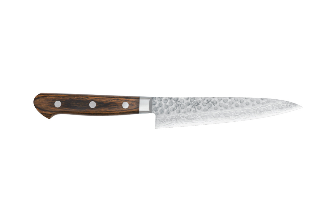Couteau japonais artisanal Musakichi VG10 Damas - Couteau petty 14 cm