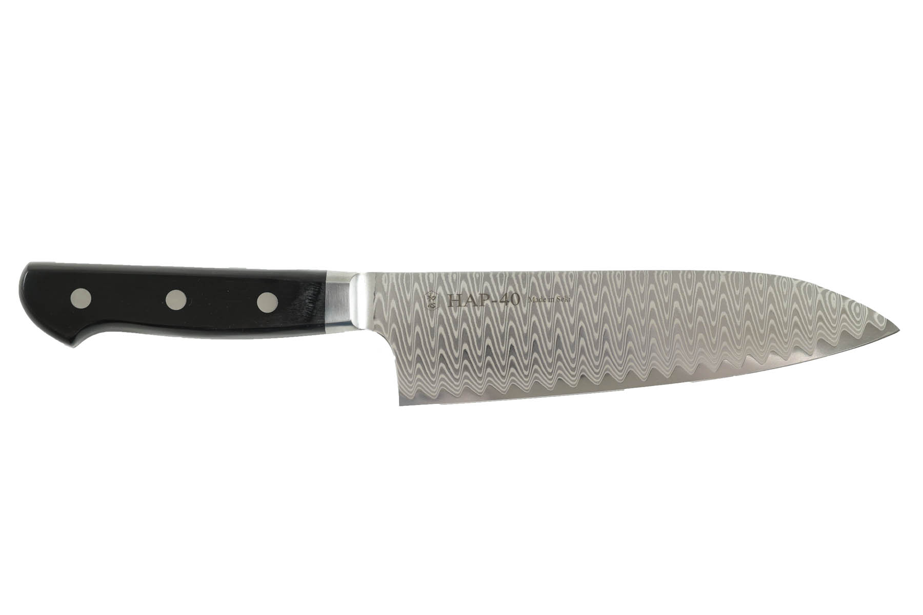 Couteau japonais de Hatsukokoro HAP-40 Damas - Couteau santoku 18 cm