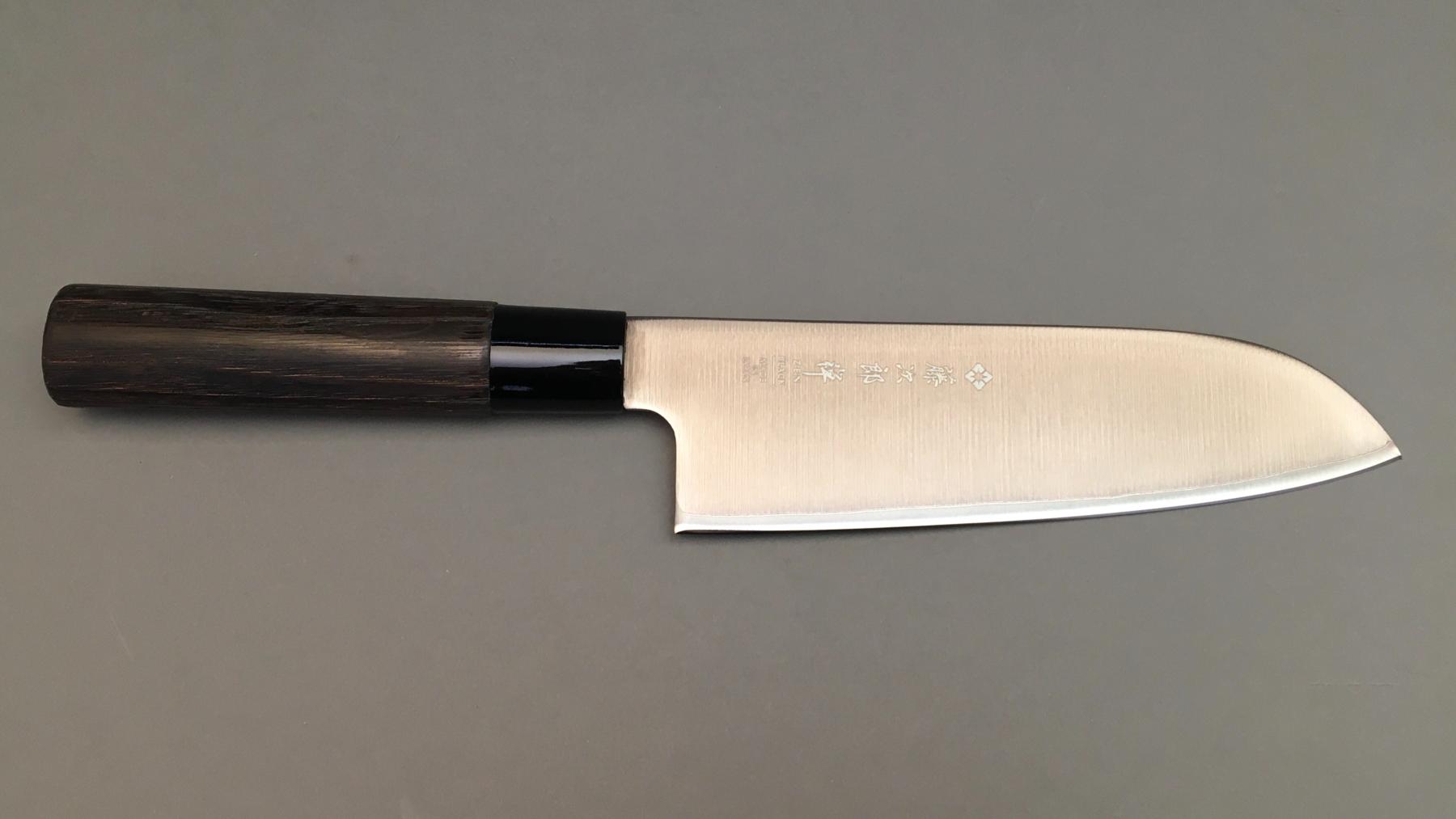 Couteau japonais Zen Black Tojiro Santoku 17 cm