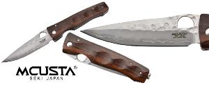 Couteau japonais pliant Mcusta Tactility - manche 11,5 cm bois de fer