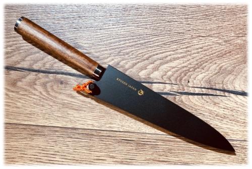Saya Ryusen en bois noir pour couteau japonais petty 15 cm
