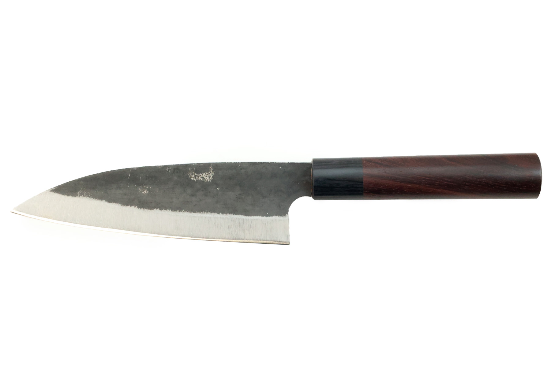Couteau japonais artisanal de Yoshida Hamono Aogami - Couteau Santoku 17 cm