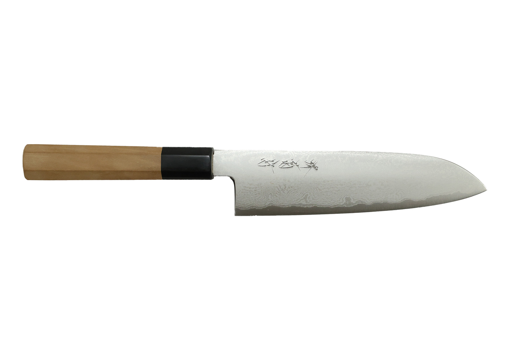 Couteau japonais artisanal Sakai Kikumori - Couteau santoku 18 cm acier Ginsan