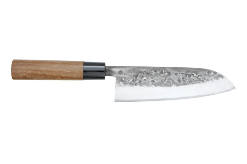Couteau japonais Tadafusa Nashiji - Couteau santoku 16,5 cm