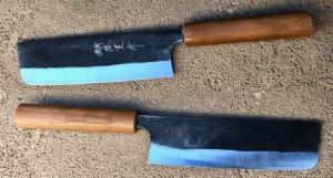 Couteau artisanal Japonais Kasumi black forged 16.5 cm Nakiri