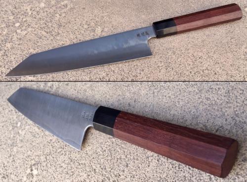 COUTEAU ARTISANAL JAPONAIS KIRITSUKE 210 MM HAP-40 DE SUKENARI