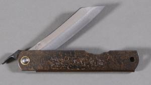 Couteau japonais Higonokami laiton marron