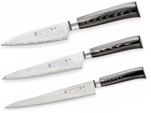 Set de 3 couteaux japonais Tamahagane Kyoto - spécial poisson