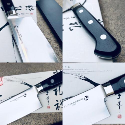 COUTEAU JAPONAIS RYUSEN SERIE BLAZEN RYU - TRANCHEUR 24 CM - BZ-111