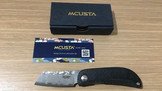 Couteau Mcusta - VG10 Damas - noir/orange - série limitée