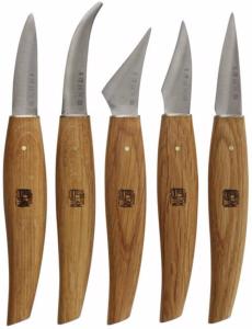 Set de 5 couteaux à sculpter japonais - J10760
