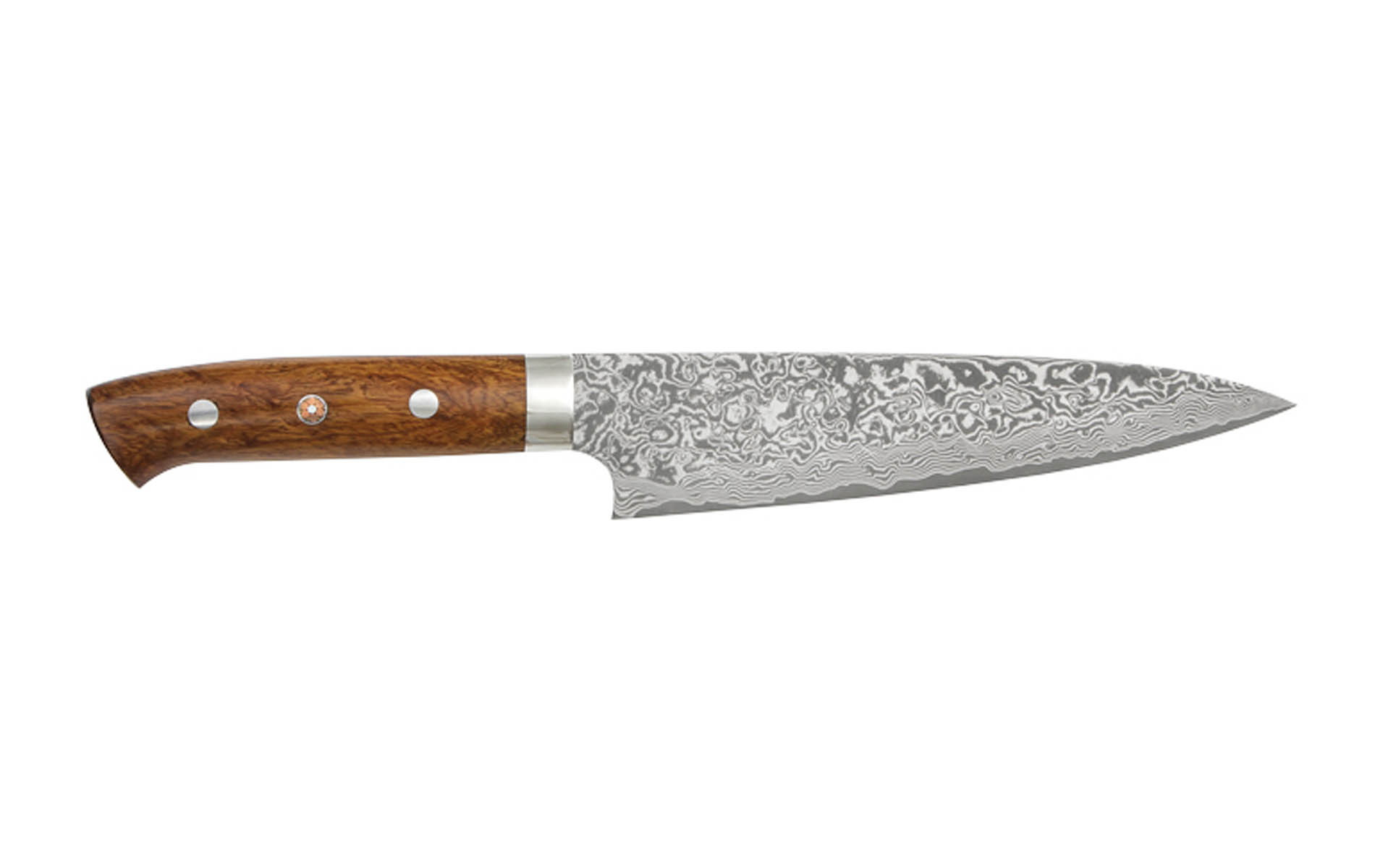 Couteau japonais artisanal SG2 damas de Takeshi Saji - Couteau gyuto 18 cm