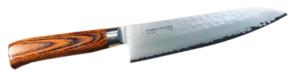 Couteau japonais Tamahagane Tsubame pakkawood - couteau de chef 18 cm
