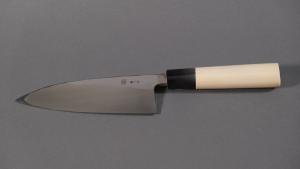 Couteau japonais artisanal Shigeki Tanaka "classic"  Deba 17 cm