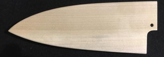 Saya traditionnel en bois pour couteau japonais deba 15 cm