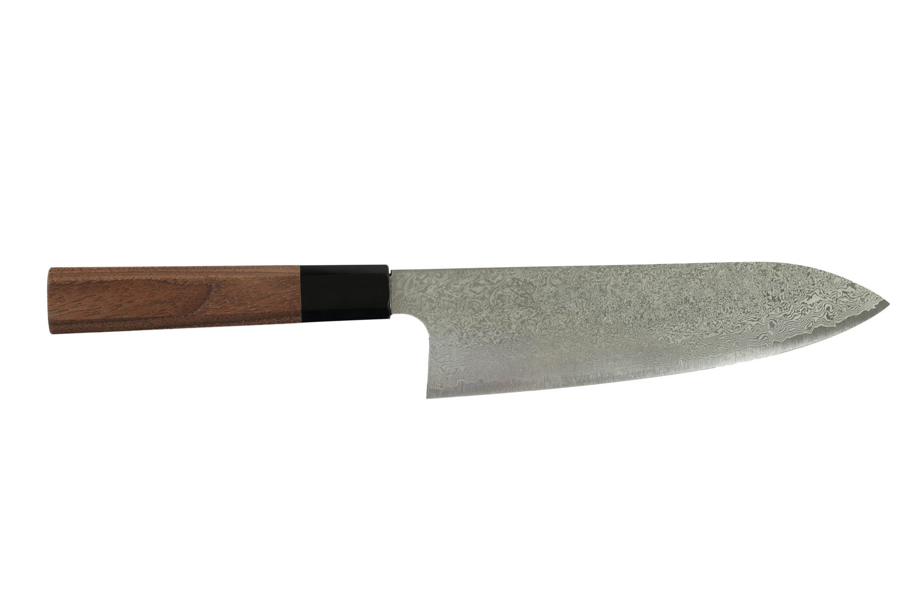 Couteau japonais de Hatsukokoro Ginsan damas - Couteau Santoku 19,5 cm