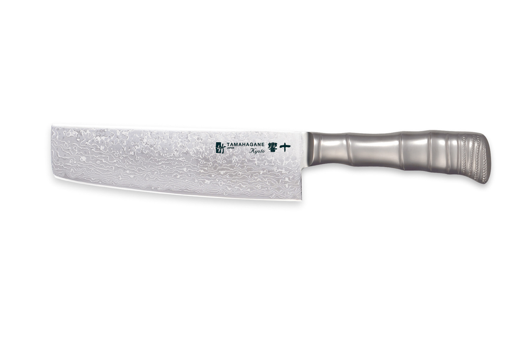 Couteau japonais Tamahagane Bamboo Kyoto 63 ply - Couteau nakiri 18 cm