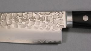 Couteau japonais Kane Tsune 3 couches martelé - Couteau de chef 18 cm
