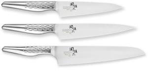Set de 3 couteaux japonais Kai Seki Magoroku Shoso - Forme européenne