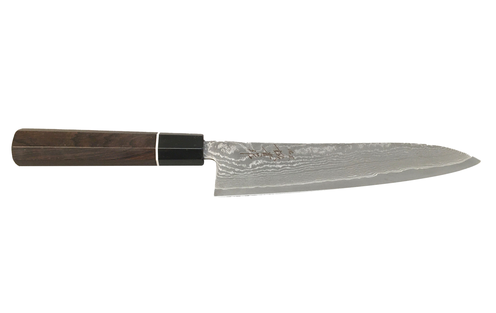 Couteau japonais artisanal de Shigeki Tanaka SGPS Damas - Couteau gyuto 21 cm