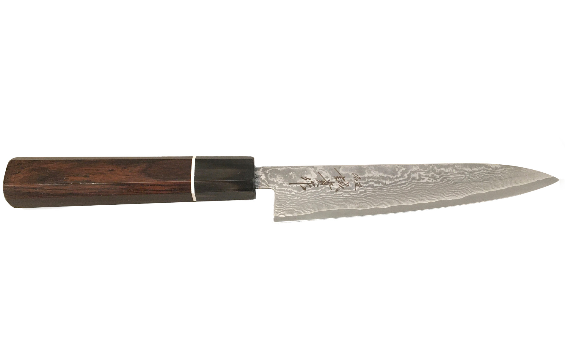 Couteau japonais artisanal de Shigeki Tanaka SGPS Damas - Couteau petty 15 cm