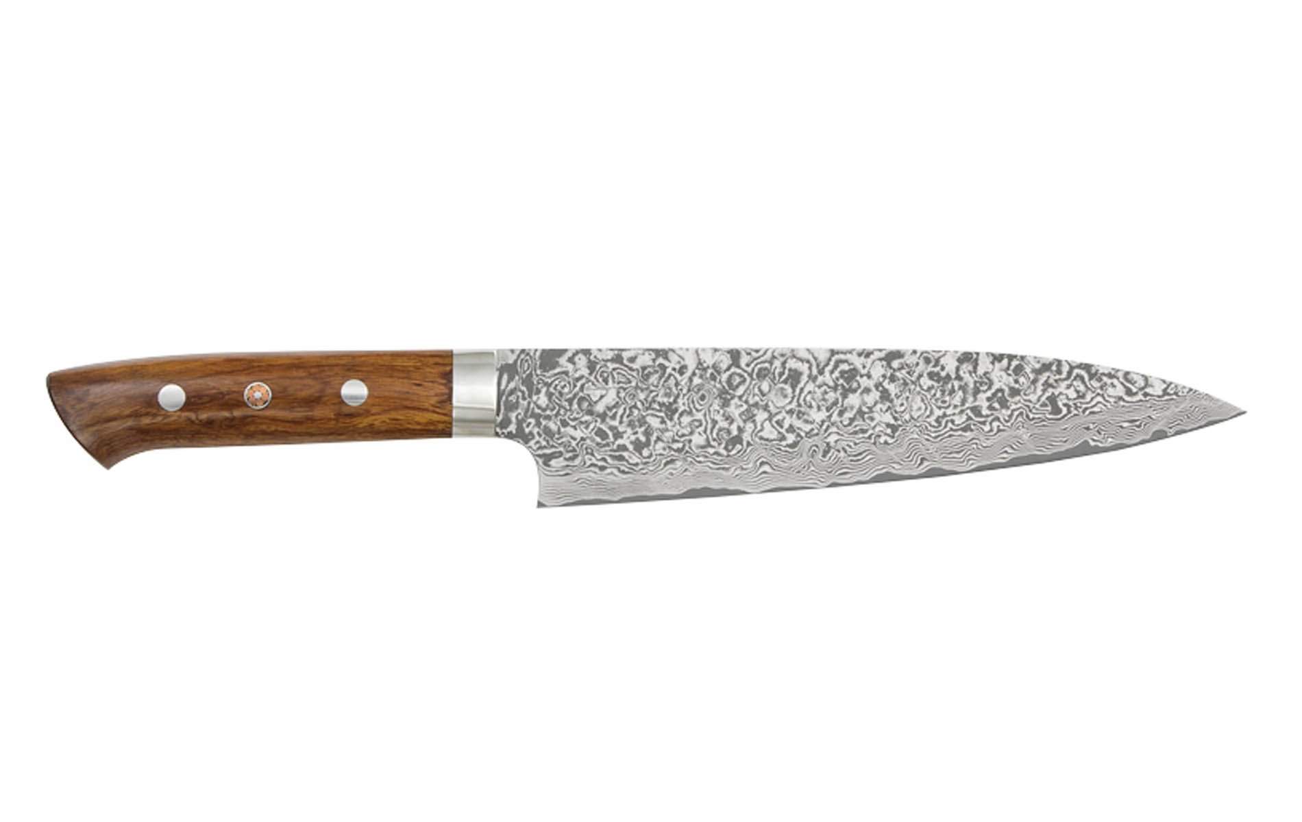 Couteau japonais artisanal SG2 damas de Takeshi Saji - Couteau gyuto 21 cm