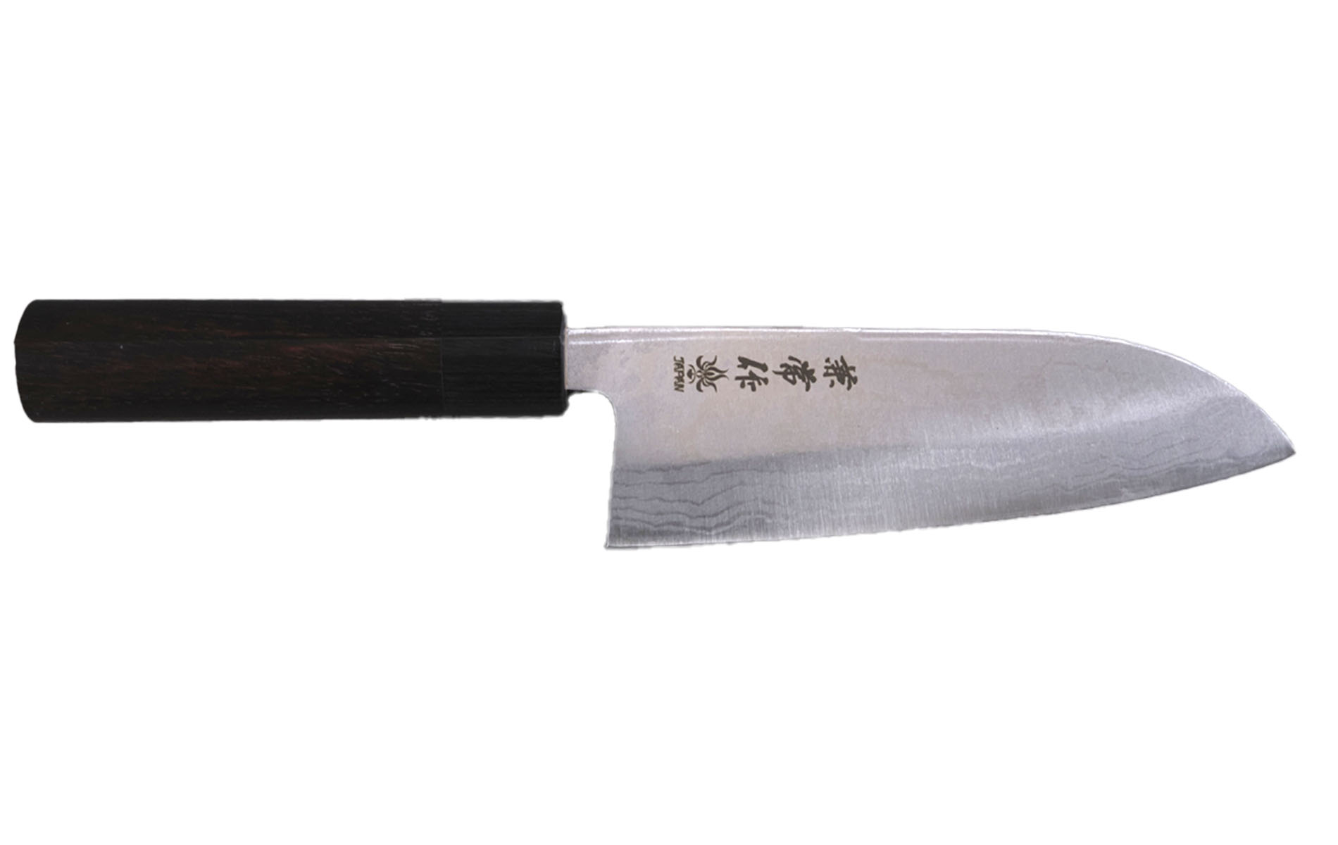 Couteau japonais Kane Tsune Aogami n°2 damas - Couteau santoku 16,5 cm