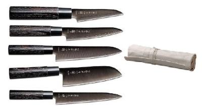Mallette de 5 couteaux japonais Zen Black Tojiro