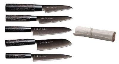 MALLETTE DE 5 COUTEAUX TOJIRO ZEN BLACK