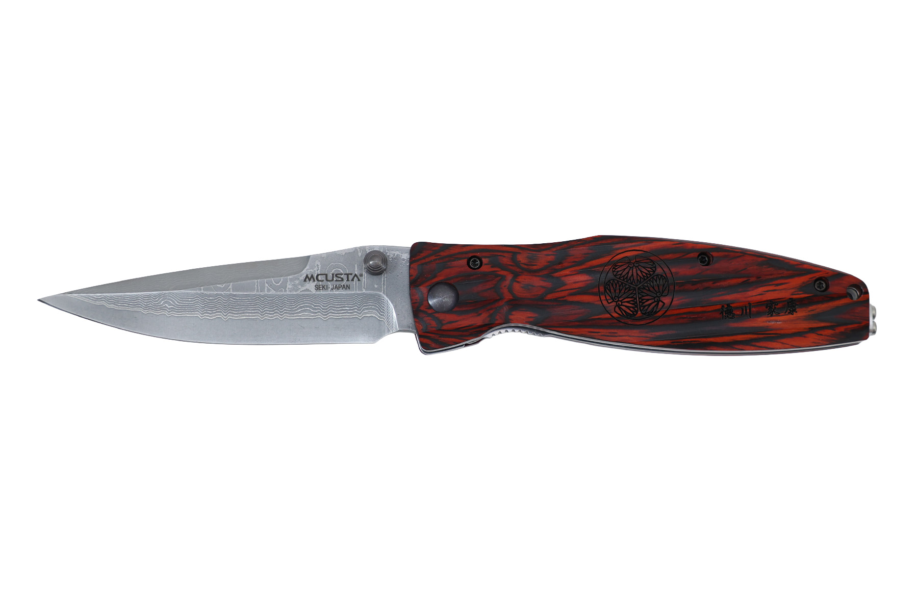 Couteau japonais Mcusta - Pakka wood rouge Damas