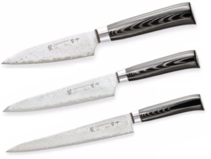 Set de 3 couteaux japonais Tamahagane Kyoto - spécial poisson