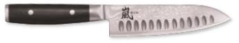 COUTEAU JAPONAIS YAXELL "RAN" - SANTOKU ALVÉOLÉ 16.5 CM