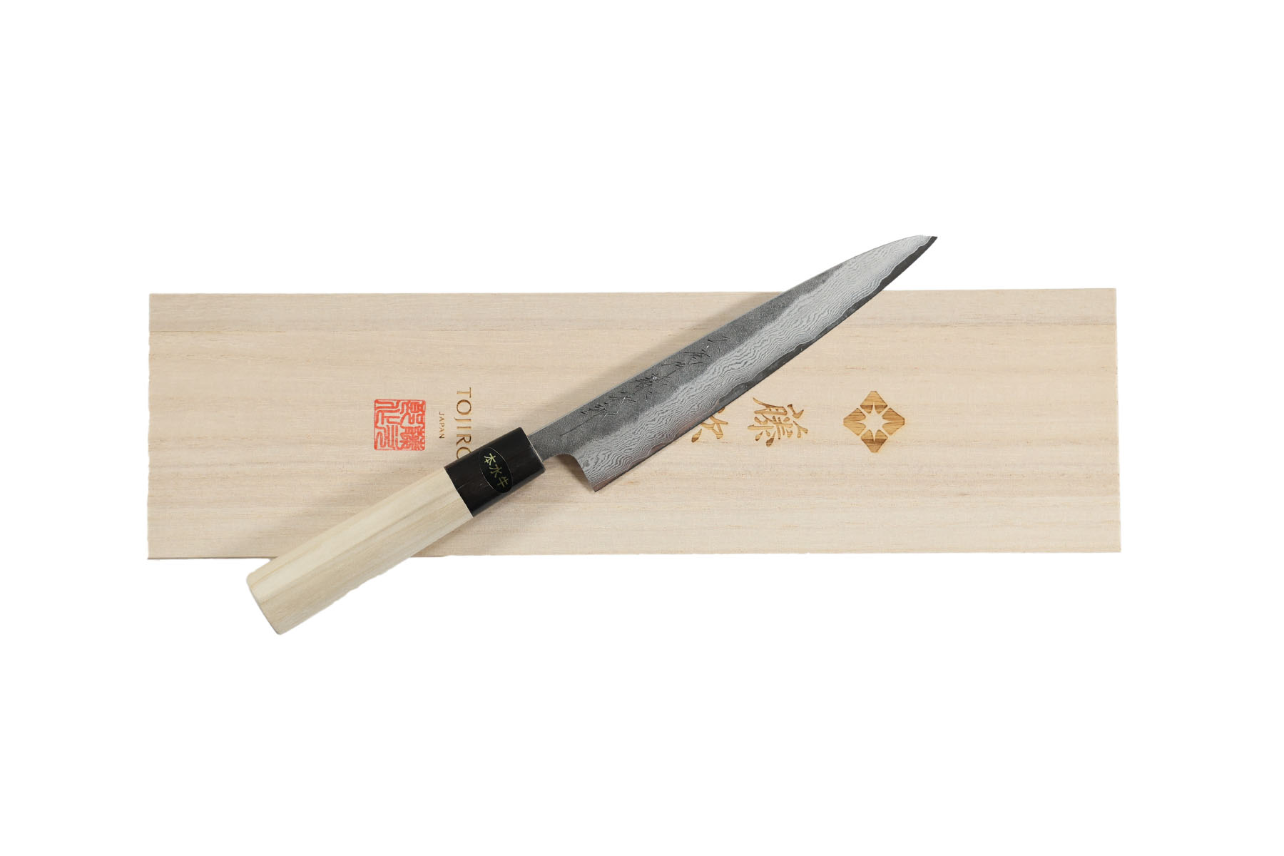 Couteau japonais artisanal Tojiro Handmade VG10 Chêne blanc - Couteau petty 15 cm