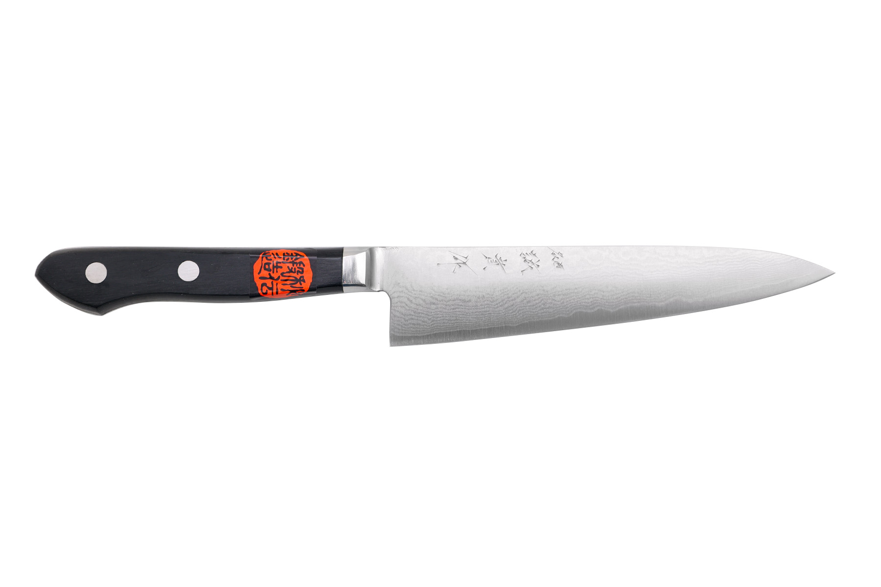 Couteau japonais artisanal Shigeki Tanaka VG10 damas - Couteau petty 15 cm