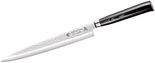 Couteau de cuisine Japonais Tamahagane Hammered 24 cm sashimi